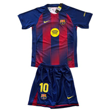 Load image into Gallery viewer, Lamine Yamal #10 FC Barcelona Home Kids Jersey &amp; Shorts Set Blaugrana
