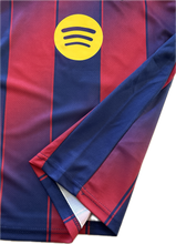 Load image into Gallery viewer, "Barcelona Youth Soccer Kit - Official Yamal #10 Home Jersey 2025-26"
Spotify side view

