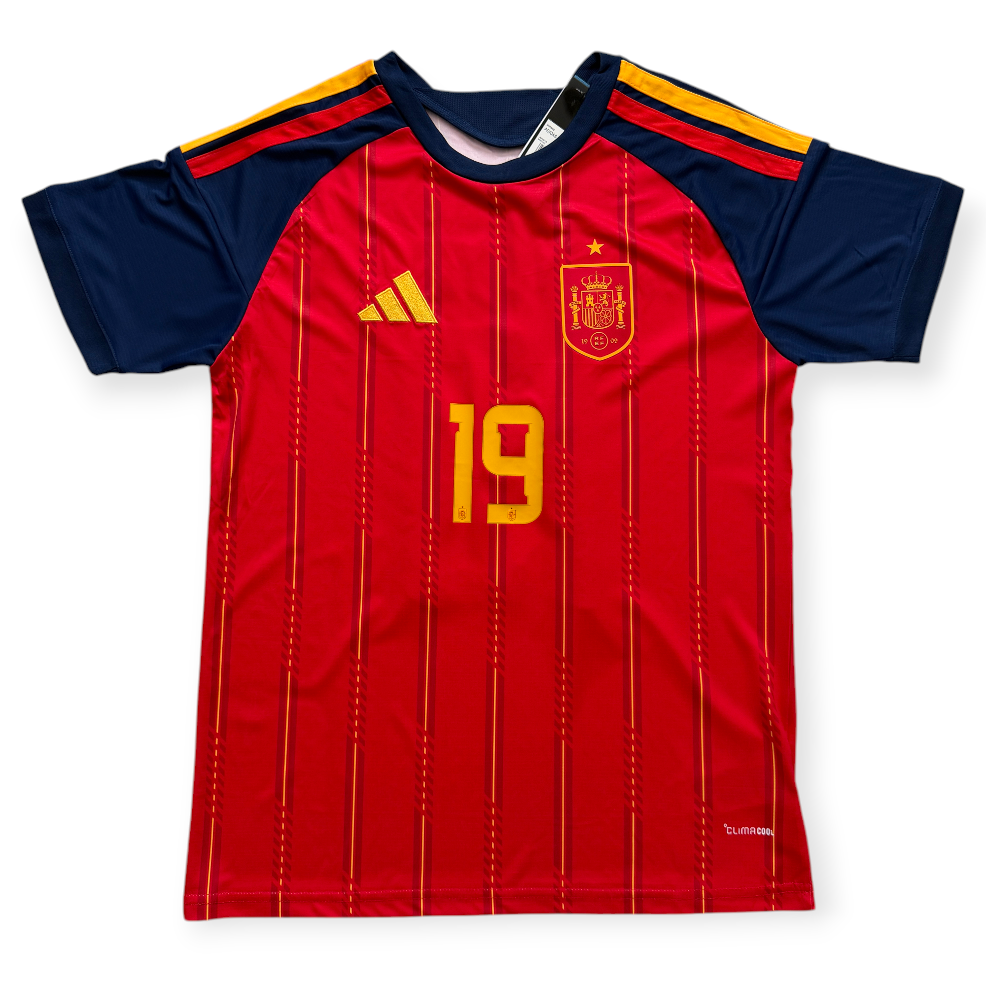 Lサイズ スペイン代表 ユニフォーム LAMINE YAMAL 19 Lamine Yamal #19 Spain Adidas 2026 World Cup Home Jersey - Men's