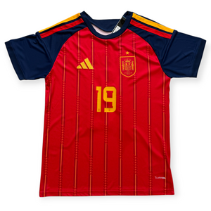 スペイン代表 LAMINE YAMAL 19 ユニフォーム S Lamine Yamal #19 Spain Adidas 2026 World Cup Home Jersey - Men's