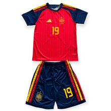 Load image into Gallery viewer, Lamine Yamal #19 Spain Adidas 2026 World Cup Home Jersey - Youth/Kids Edition (Jersey + Shorts)
