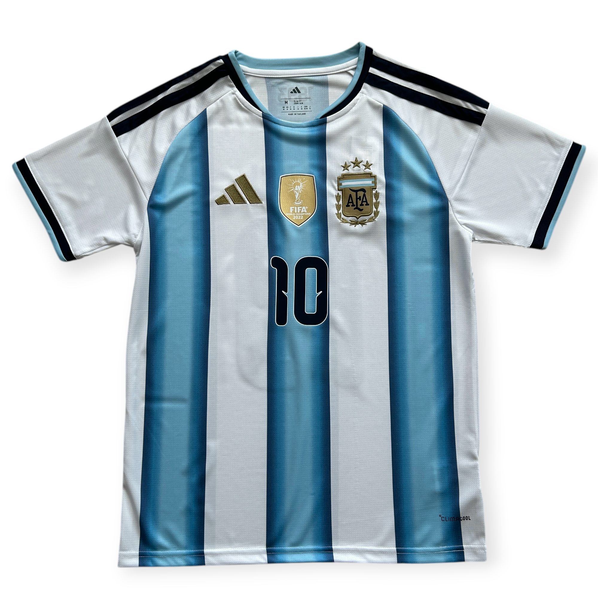 希少 3星アルゼンチン 2026W杯記念 MESSI 10番 M ほぼ未使用 Lionel Messi #10 Argentina Adidas 2026 World Cup Home Jersey - 3