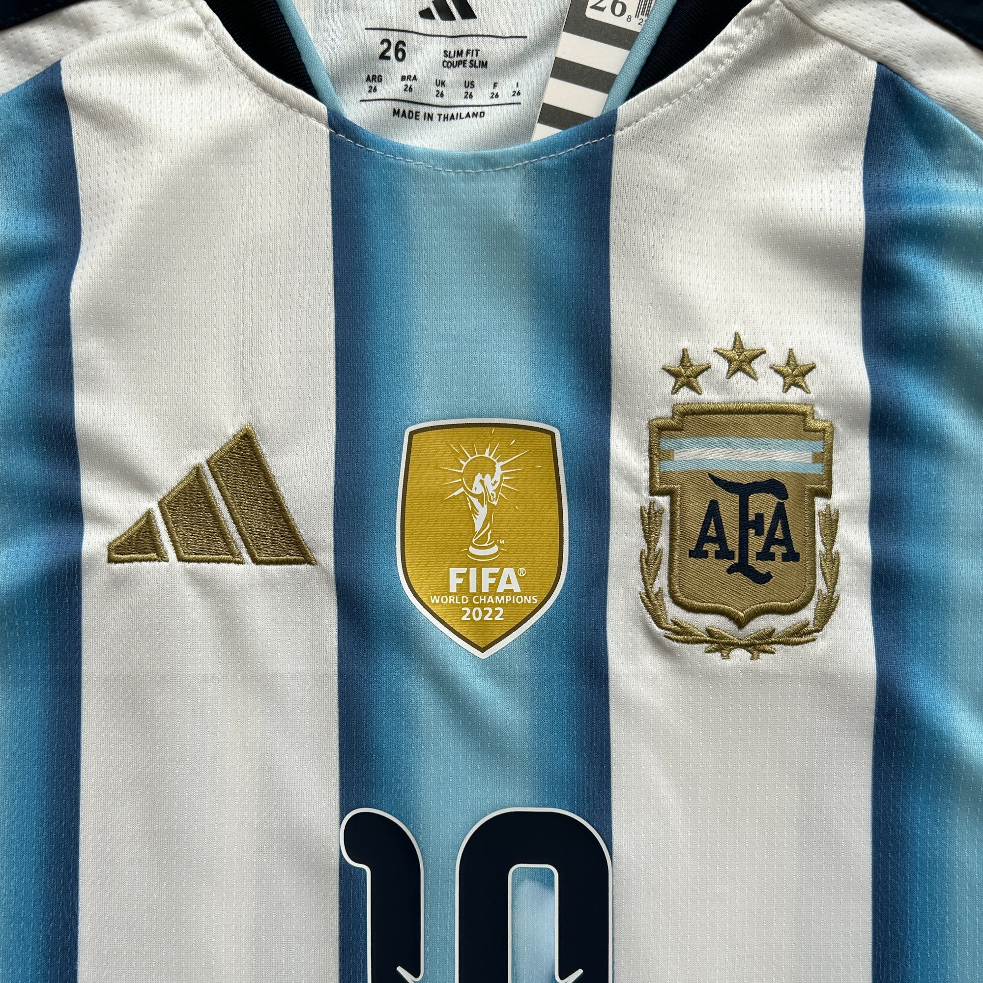 Lionel Messi #10 Argentina Adidas 2026 World Cup Home Jersey - 3