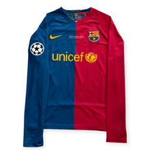 Load image into Gallery viewer, Lionel Messi #10 FC Barcelona 2008-2009 Home Long Sleeve Men's Jersey - Rome Final Edition
