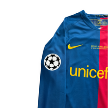Load image into Gallery viewer, Lionel Messi #10 FC Barcelona 2008-2009 Home Long Sleeve Men's Jersey - Rome Final Edition
