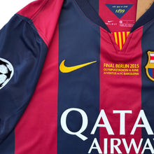 Load image into Gallery viewer, Lionel Messi #10 FC Barcelona 2015 Champions League Final Berlin Home Jersey
