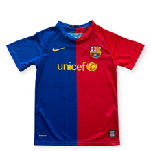 Load image into Gallery viewer, Lionel Messi #10 FC Barcelona Retro Kids Kit - Nike 2009 Champions League Final Roma Edition - Jersey &amp; Shorts Set
