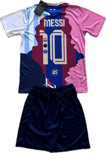 NIKE ユニフォーム ゲームシャツ MESSI メッシ Lionel Nike Messi #10 Youth Kids Soccer Jersey Kit - Argentina