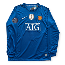 Load image into Gallery viewer, Manchester United Blue Nike Vintage Cristiano Ronaldo 2008/2009 UCL Final Long Sleeve Soccer Jersey UEFA Champions League Ballstar

