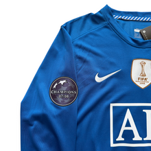 Load image into Gallery viewer, Manchester United Blue Nike Vintage Cristiano Ronaldo 2008/2009 UCL Final Long Sleeve Soccer Jersey UEFA Champions League Ballstar
