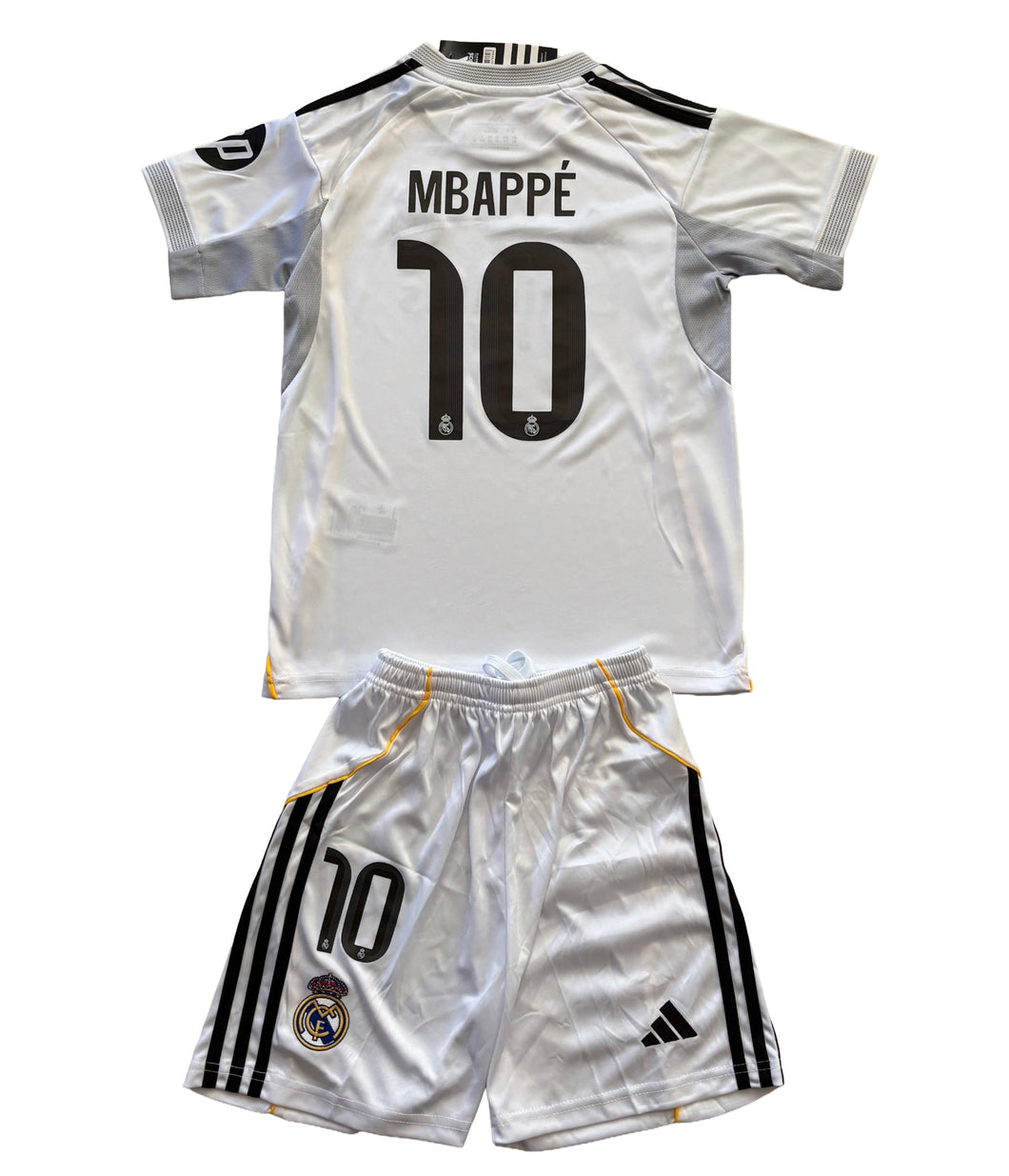 Mbappé #10 Real Madrid 2025-26 Youth Kids Home Kit (Jersey +