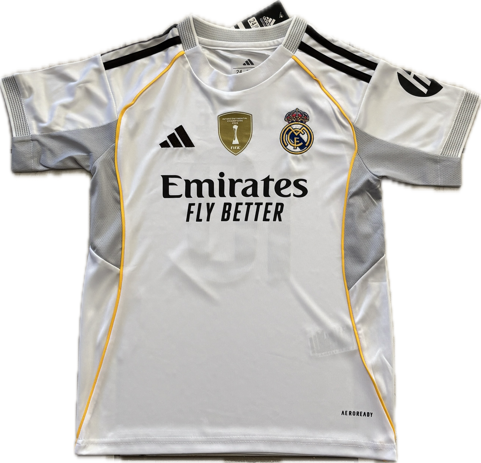 Mbappé #10 Real Madrid 2025-26 Youth Kids Home Kit (Jersey +