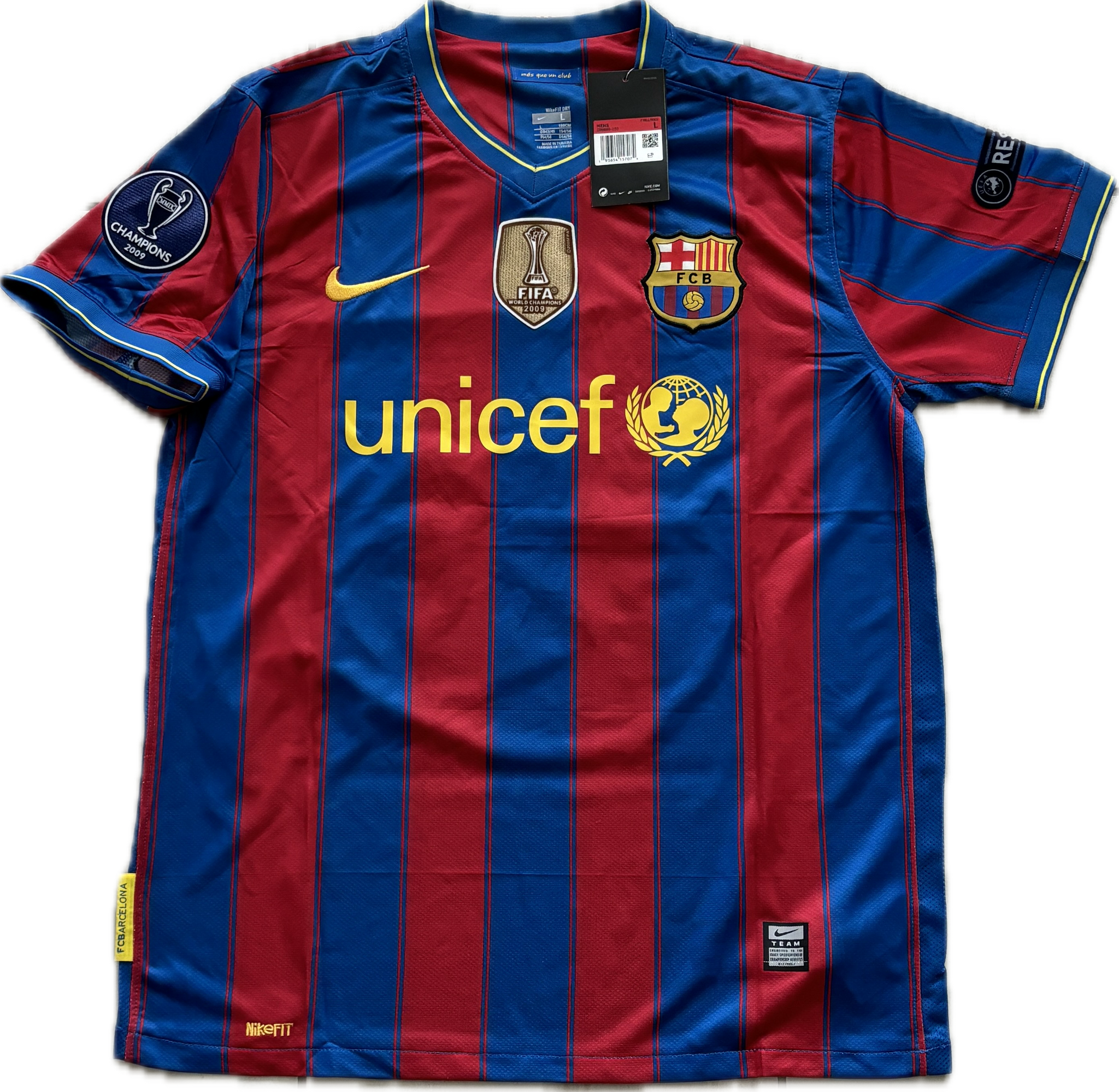 Messi 10 FC Barcelona Nike 2010 UCL Finals Home Champions League