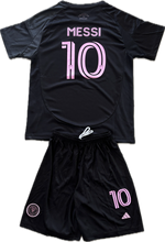 Load image into Gallery viewer, Messi #10 Inter Miami  Adidas "La Noche" Kids Youth Kit (Jersey + Shorts) 2025-26 back 
