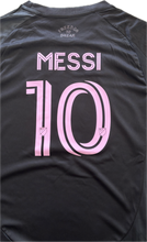 Load image into Gallery viewer, Messi #10 Inter Miami  Adidas "La Noche" Kids Youth Kit (Jersey + Shorts) 2025-26 embroidery back closeup 
