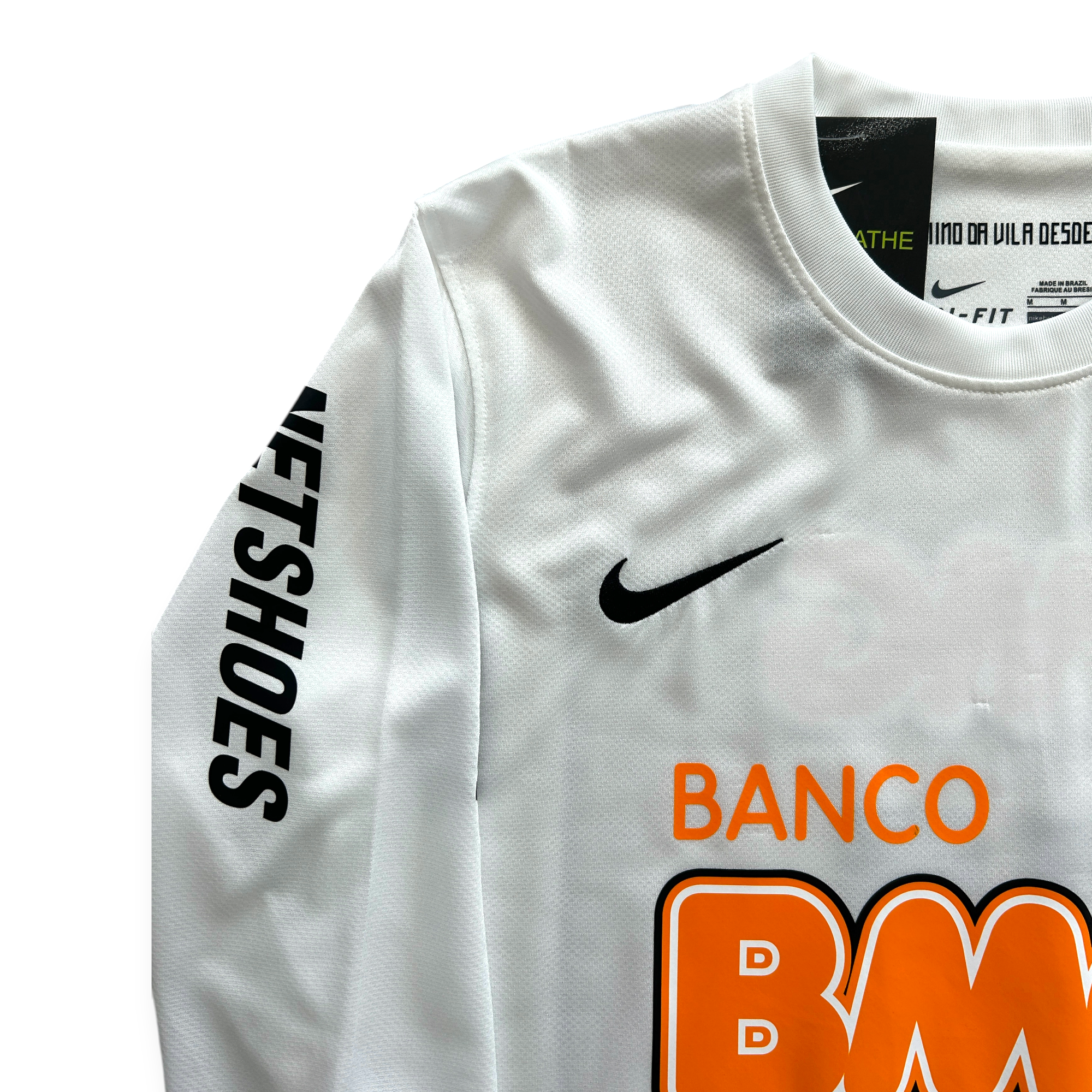 Neymar Jr #11 Santos FC Retro Home Jersey - 2011-12 Long Sleeve 