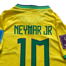 Load image into Gallery viewer, Neymar Jr. 10 Nike Brazil Jersey Yellow Leopard Design with CBF Crest MENS
