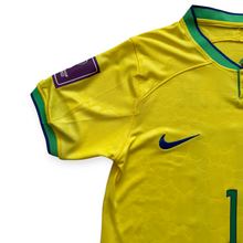 Load image into Gallery viewer, Neymar Jr. 10 Nike Brazil Jersey Yellow Leopard Design with CBF Crest MENS
