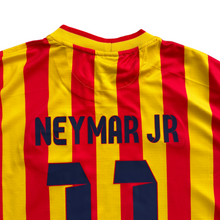 Load image into Gallery viewer, Neymar Jr. #11 FC Barcelona 2013-2014 Away Men's Retro Jersey - Senyera Edition
