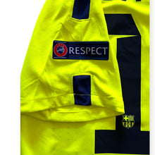 Load image into Gallery viewer, Neymar Jr. #11 FC Barcelona 2014-2015 Volt Yellow Men's Retro Jersey - Treble Winners Edition
