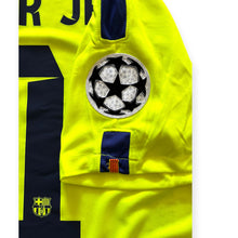 Load image into Gallery viewer, Neymar Jr. #11 FC Barcelona 2014-2015 Volt Yellow Men's Retro Jersey - Treble Winners Edition
