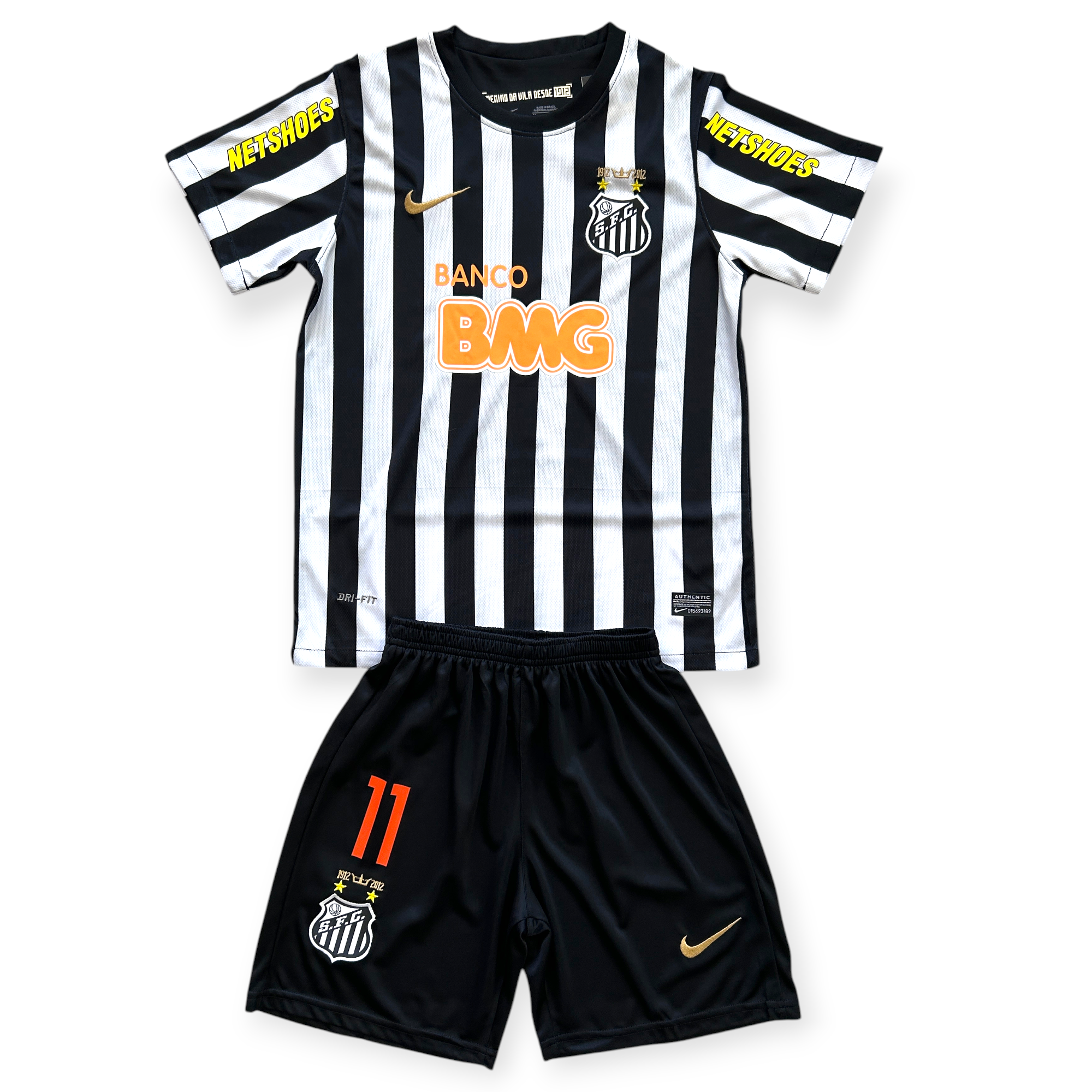 Neymar Jr. #11 Santos FC 2012/13 Home Jersey - 