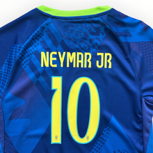 Load image into Gallery viewer, Neymar Jr #10 Brazil Nike 2025-26 Away Jersey Kit - Youth/Kids Blue &amp; Green Edition
