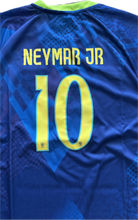 Load image into Gallery viewer, Neymar Jr #10 Brazil Nike 2025-26 Away Jersey Kit - Youth/Kids Blue &amp; Green Edition
