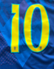 Load image into Gallery viewer, Neymar Jr #10 Brazil Nike 2025-26 Away Jersey Kit - Youth/Kids Blue &amp; Green Edition
