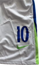 Load image into Gallery viewer, Neymar Jr #10 Brazil Nike 2025-26 Away Jersey Kit - Youth/Kids Blue &amp; Green Edition

