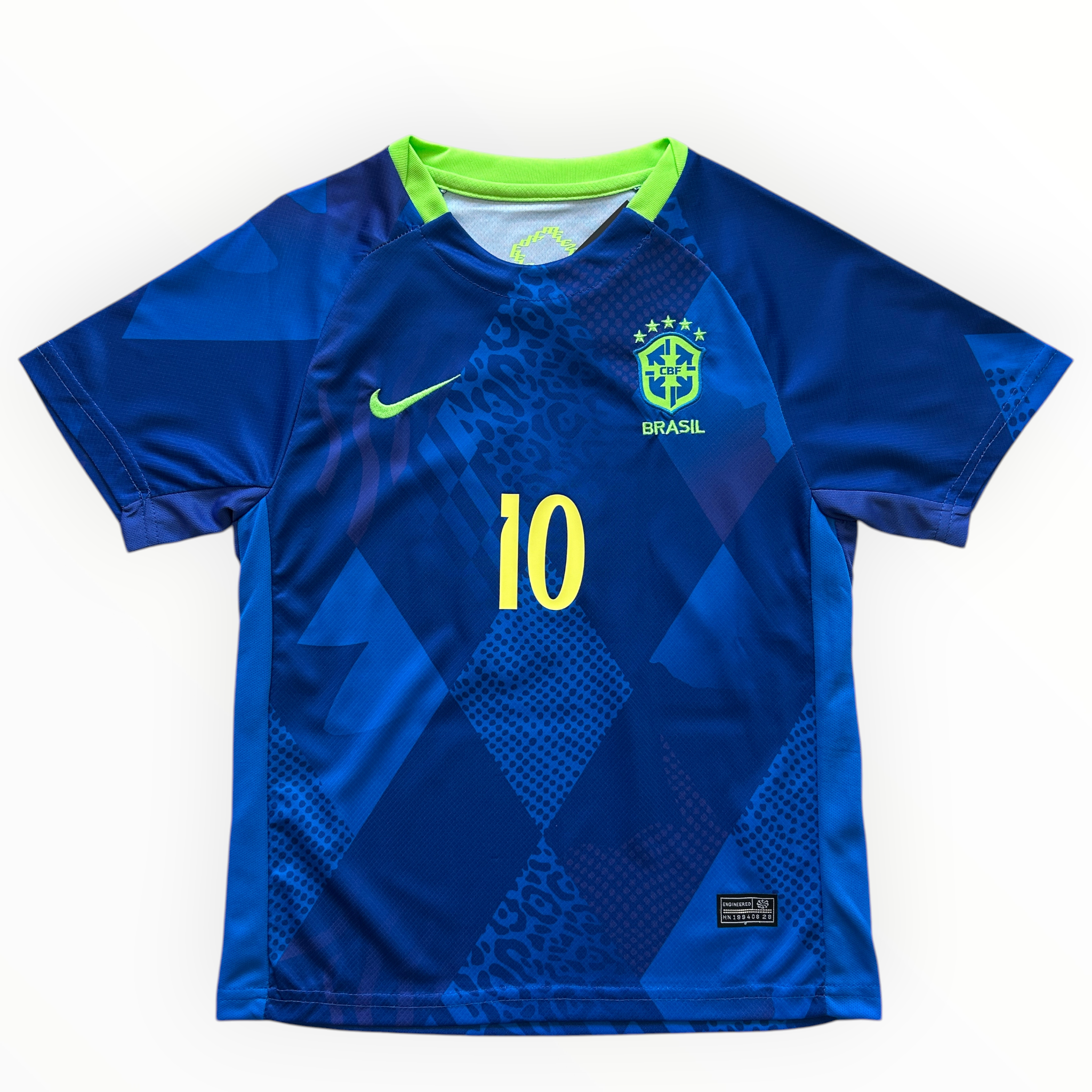 Neymar Jr #10 Brazil Nike 2025-26 Away Jersey Kit - Youth/Kids