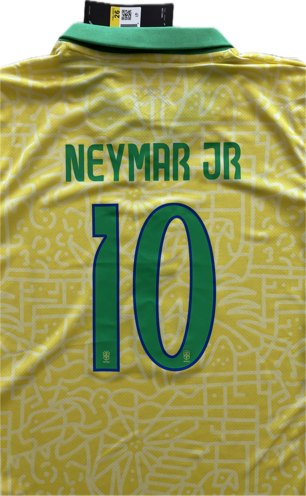 Neymar Jr #10 Brazil Nike Home Jersey Kit - Youth/Kids 