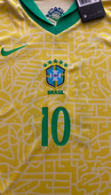 Load image into Gallery viewer, Neymar Jr #10 Brazil Nike Home Jersey Kit - Youth/Kids "Global Energy" Yellow Edition
