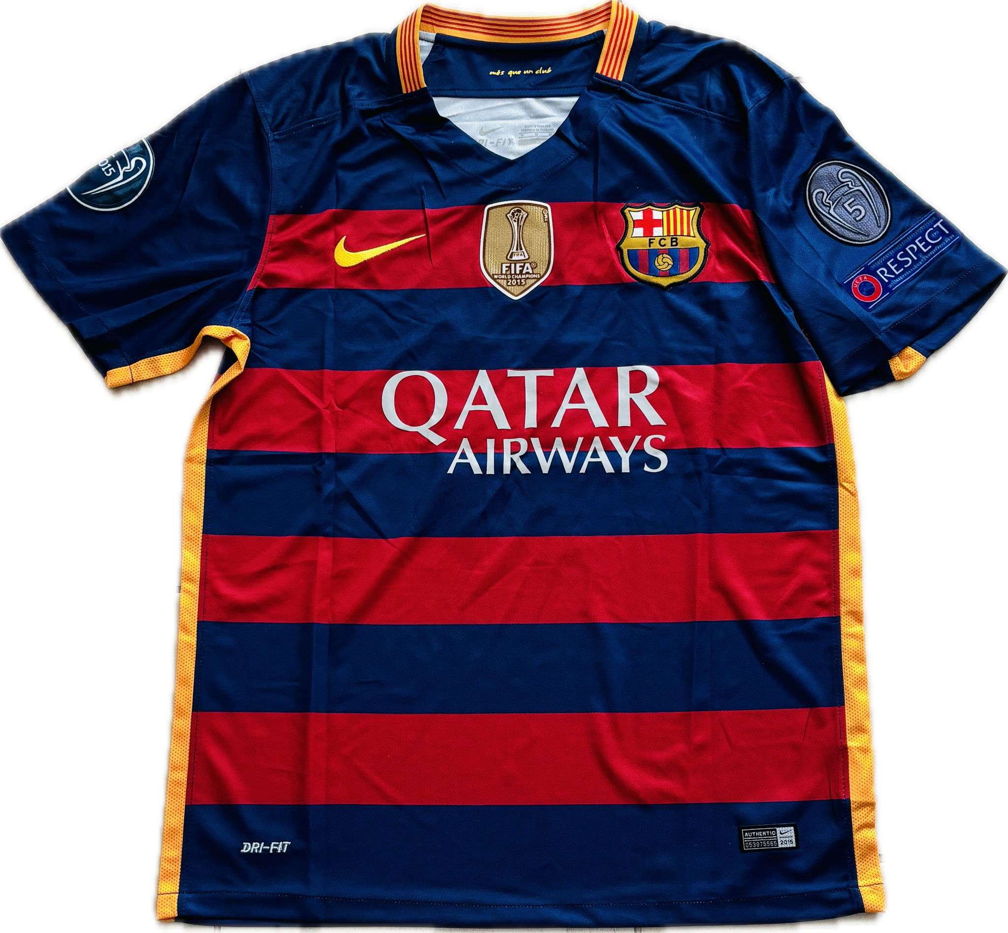 FC Barcelona Neymar Jr. ユニフォームシャツ　M Neymar Jr 11 FC Barcelona 2015 Nike Final Champions League