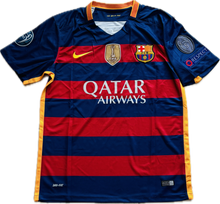 Load image into Gallery viewer, Neymar Jr 11 FC Barcelona 2015 Nike Final Champions League Football Soccer Jersey MENS
