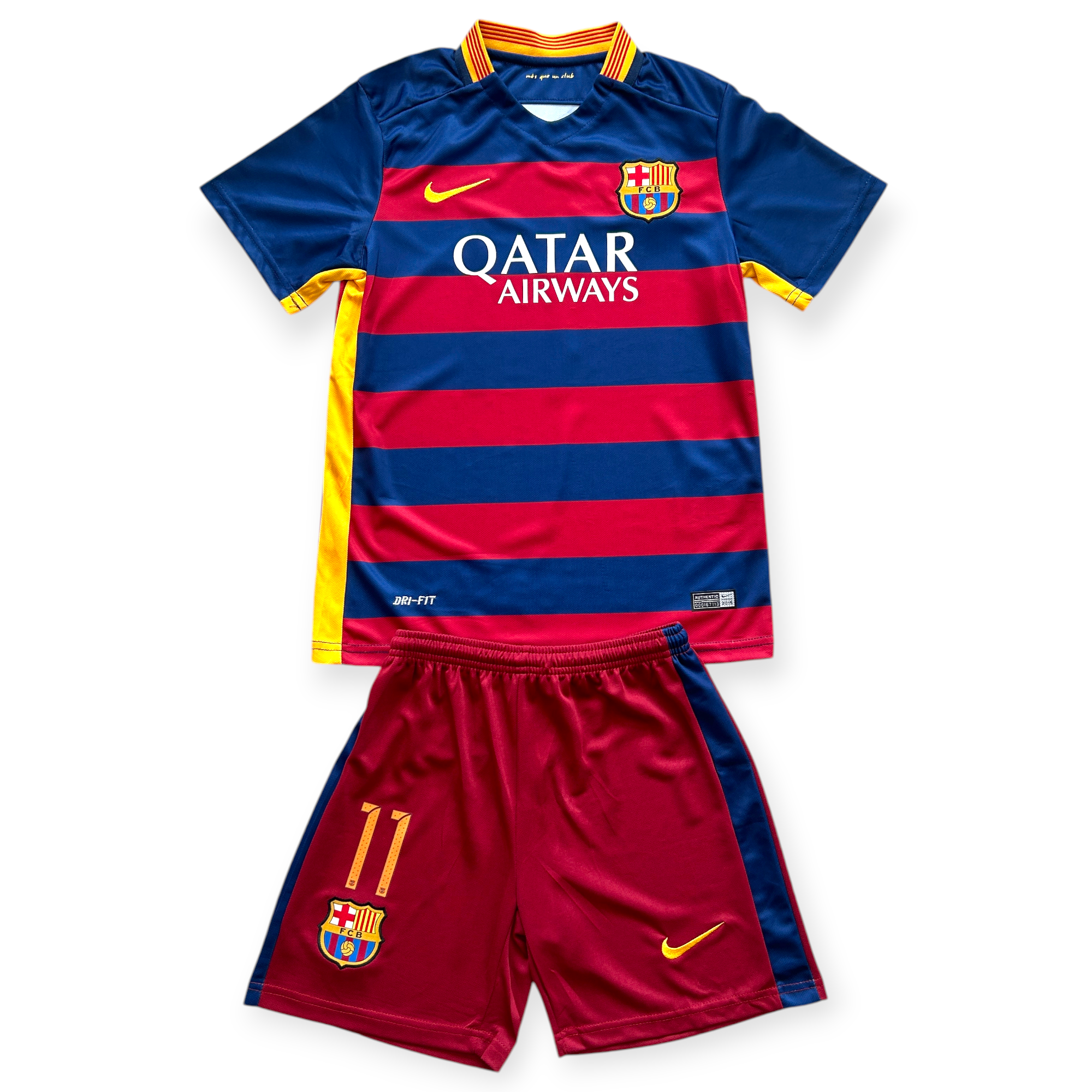 Neymar Jr #11 FC Barcelona Retro Kids Kit - 2015-16 