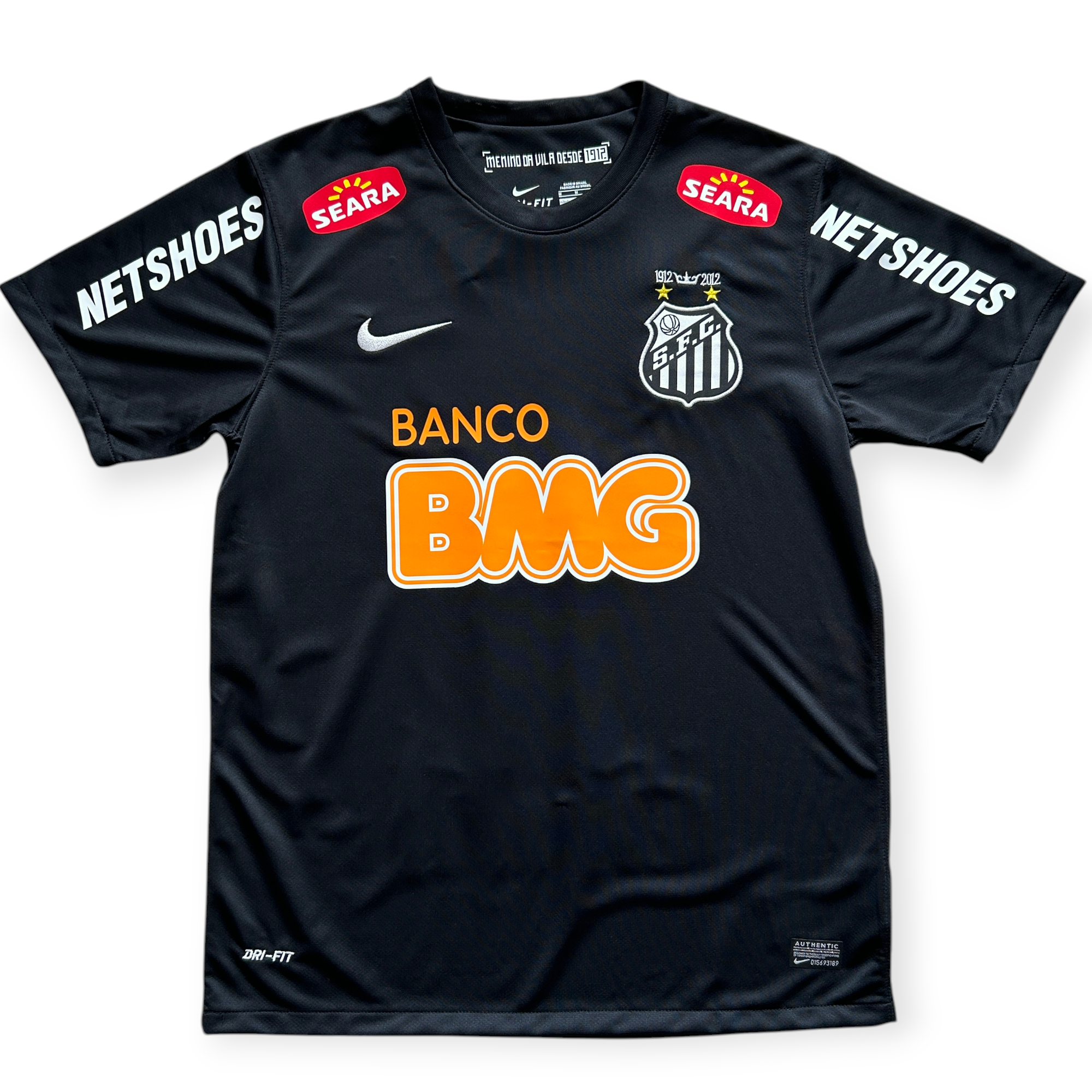 Neymar Jr 11 Nike Santos FC Soccer Jersey Classic Black Away
