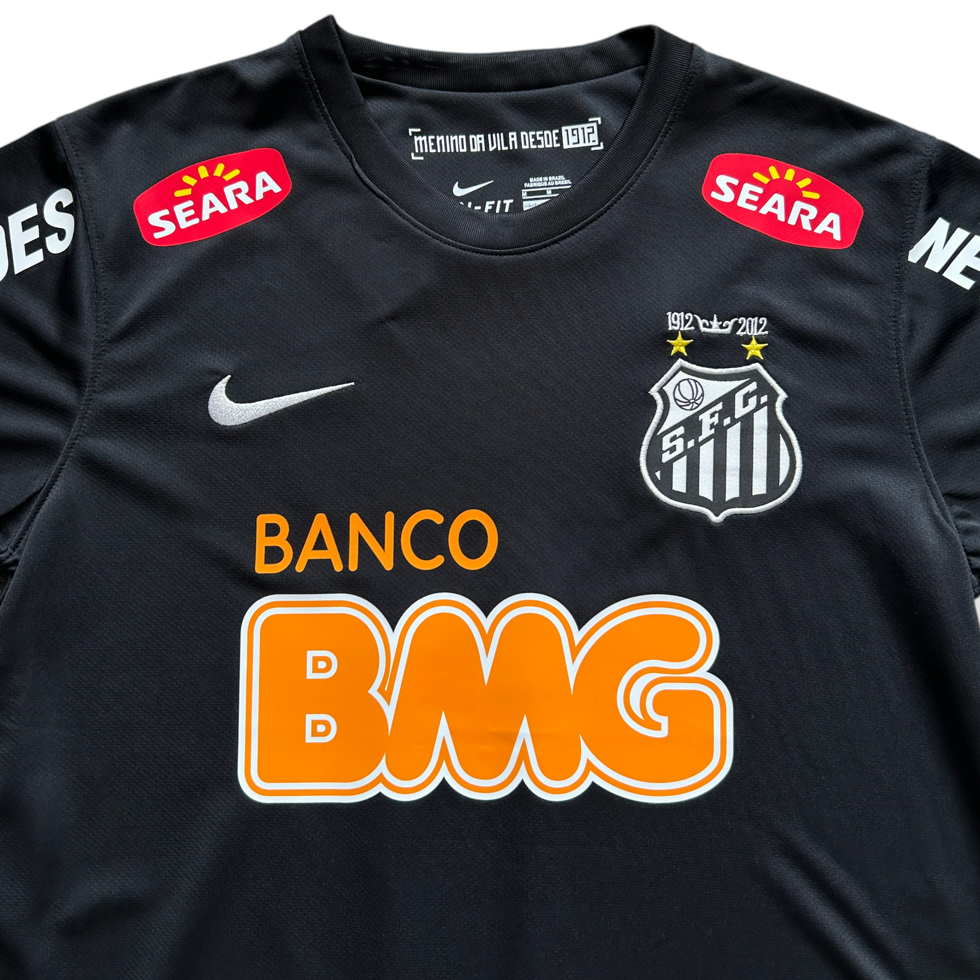 Neymar Jr 11 Nike Santos FC Soccer Jersey Classic Black Away Neymar Jr 11 Nike Santos FC Soccer Jersey Classic Black Away