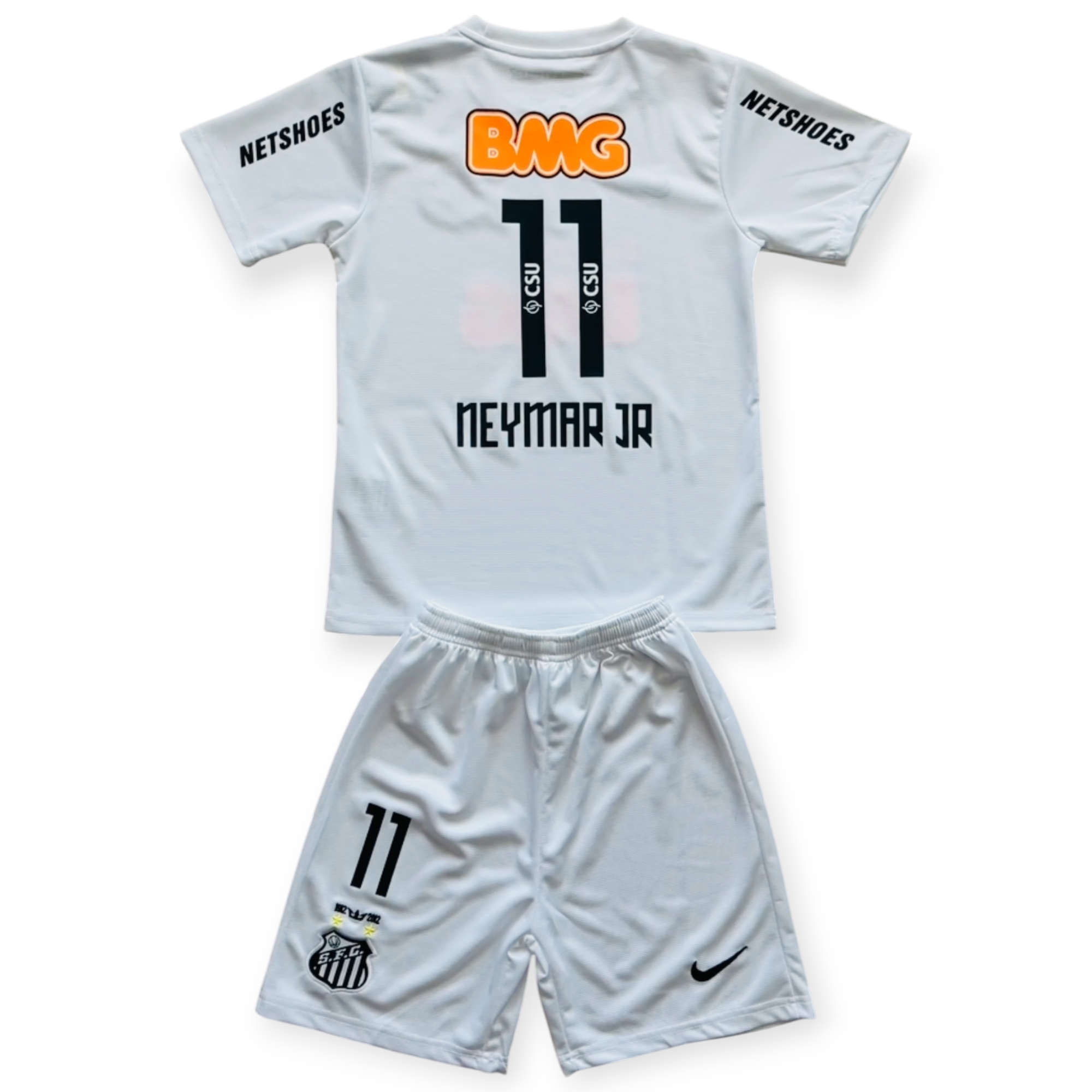 Neymar Jr #11 Santos FC Retro Home Jersey - 