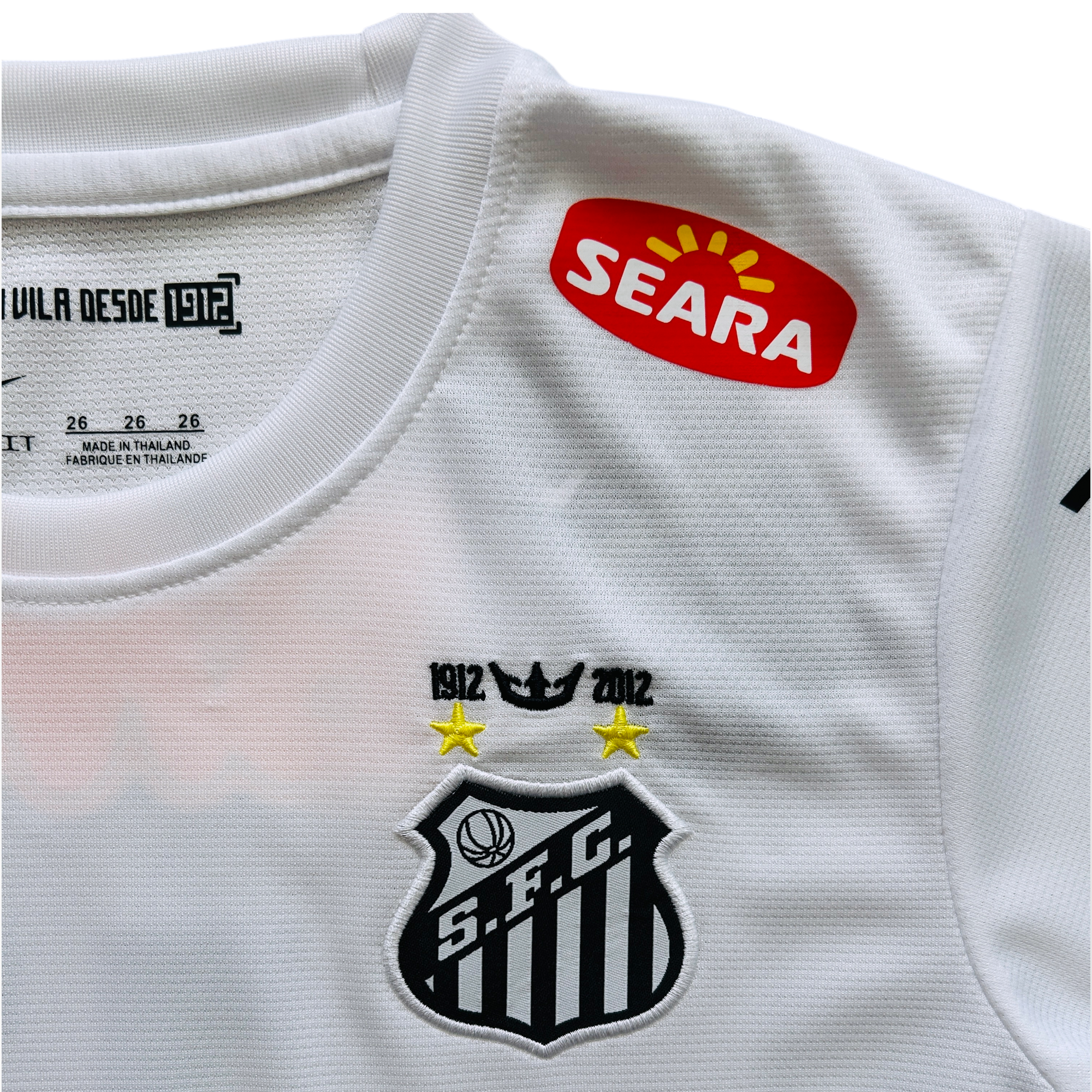 Neymar Jr #11 Santos FC Retro Home Jersey - 