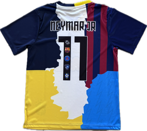 Neymar Jr #11 Youth Soccer Jersey Kit - Santos, Barcelona, Brazil