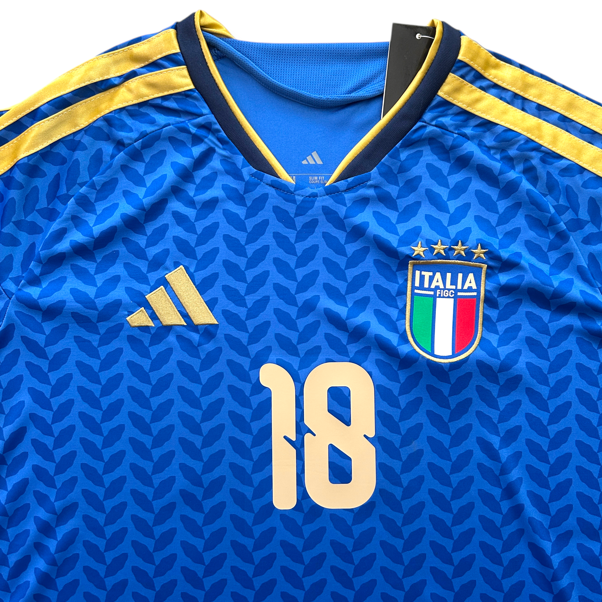 Nicolò Barella #18 Italy 2026 World Cup Home Jersey - 