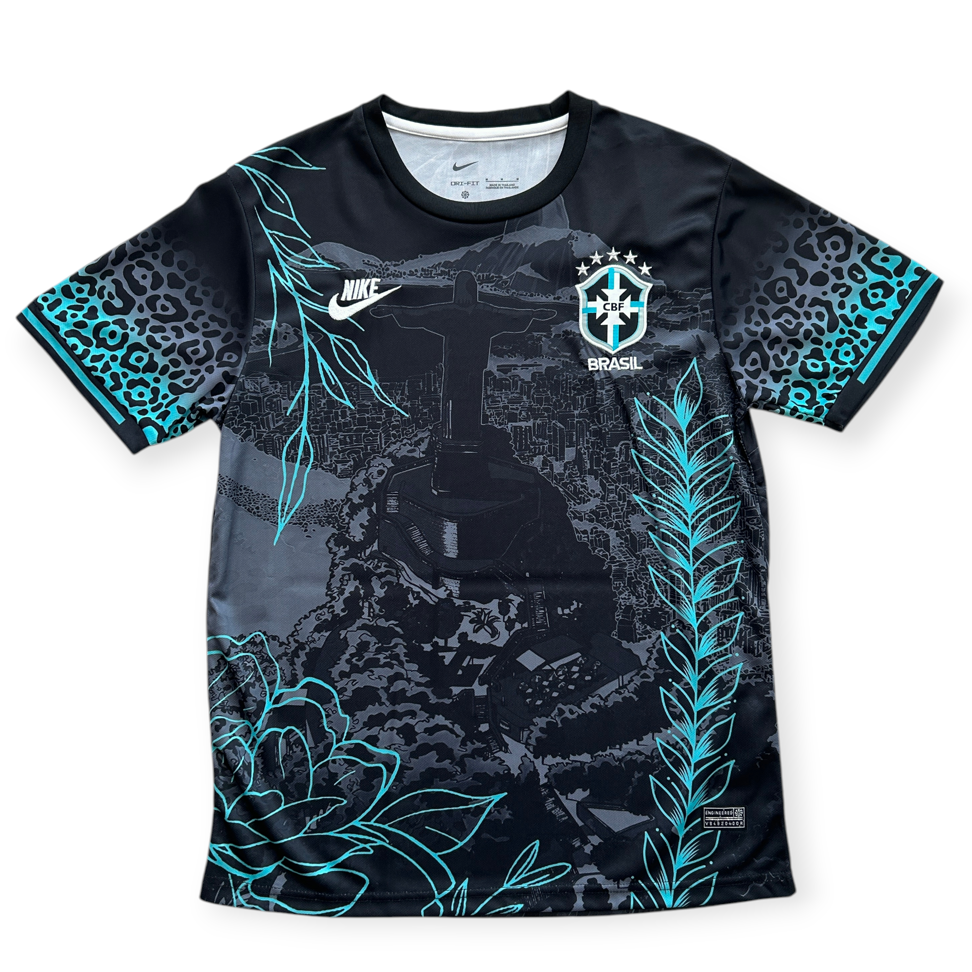 Nike Brazil Redeemer Jersey Jaguar Rainforest Design 5 Star Crest