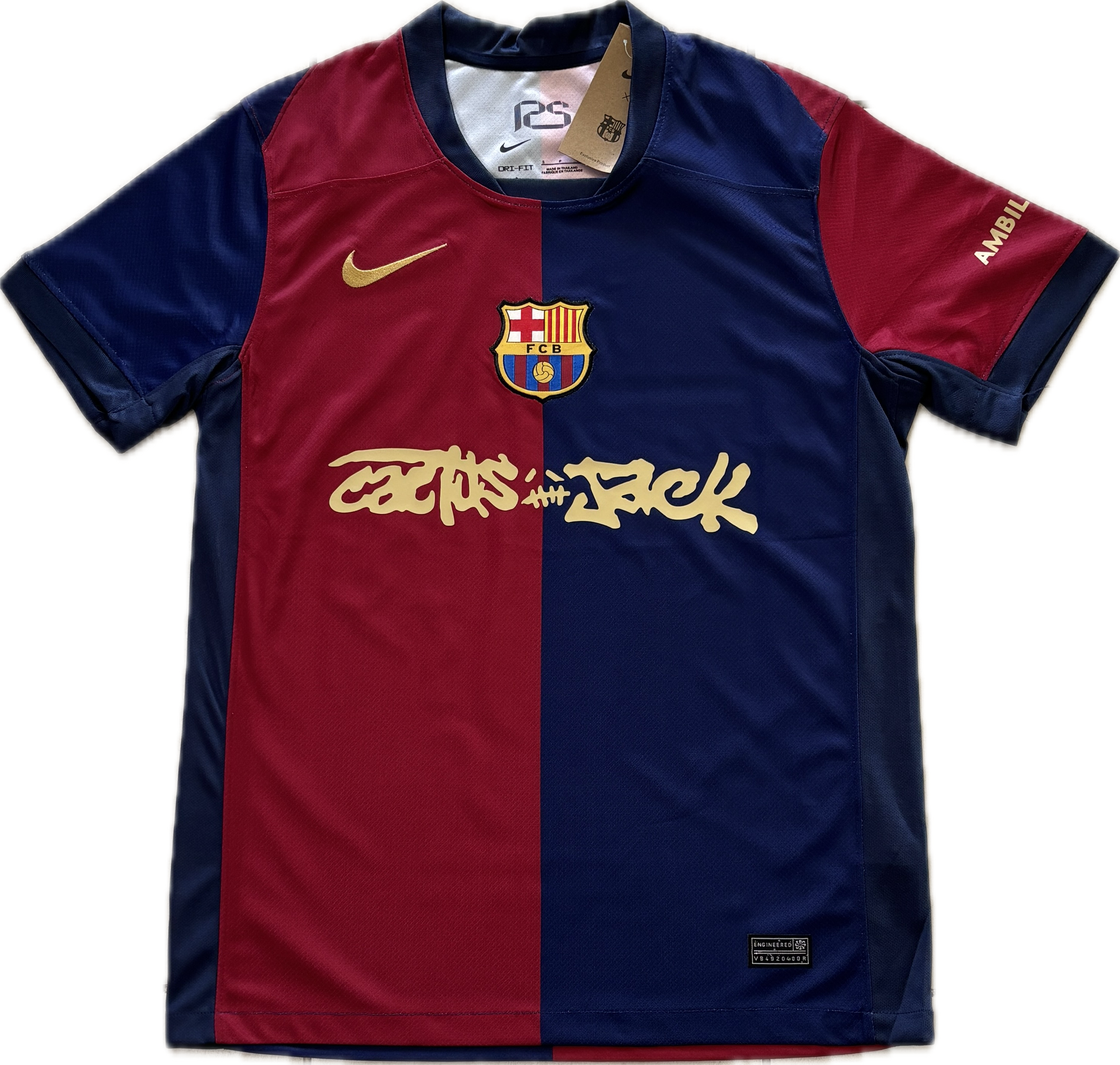 Nike FC Barcelona Travis Scott Cactus Jack Home MENS Champions Nike FC Barcelona Travis Scott Cactus Jack Home MENS Champions