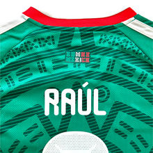 Load image into Gallery viewer, RAÚL #9 Mexico 2026 Adidas Aztec Sun Stone Green Jersey World Cup
