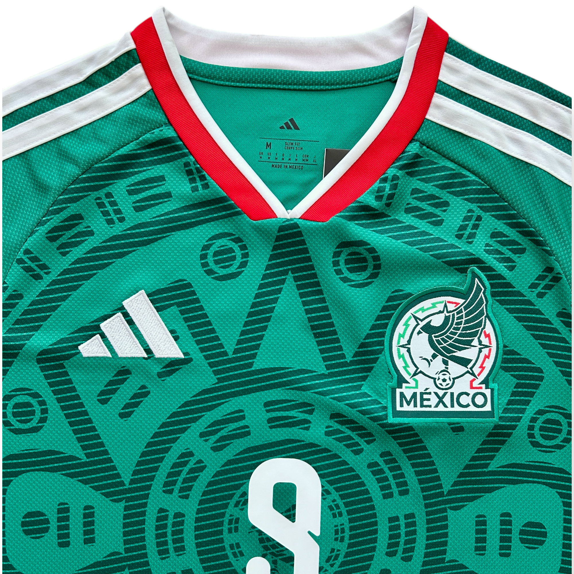 RAÚL #9 Mexico 2026 Adidas Aztec Sun Stone Green Jersey World Cup RAÚL #9 Mexico 2026 Adidas Aztec Sun Stone Green Jersey World Cup