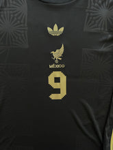 Load image into Gallery viewer, RAÚL #9 Mexico "Mexico de Oro" Black &amp; Gold Jersey - Adidas Originals Special Edition Long Sleeve
