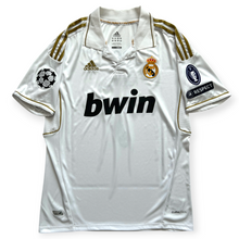 Load image into Gallery viewer, Real Madrid 2011-12 Home Jersey Cristiano Ronaldo #7 Adidas Gold Special Edition UCL Champions League Ball MENS
