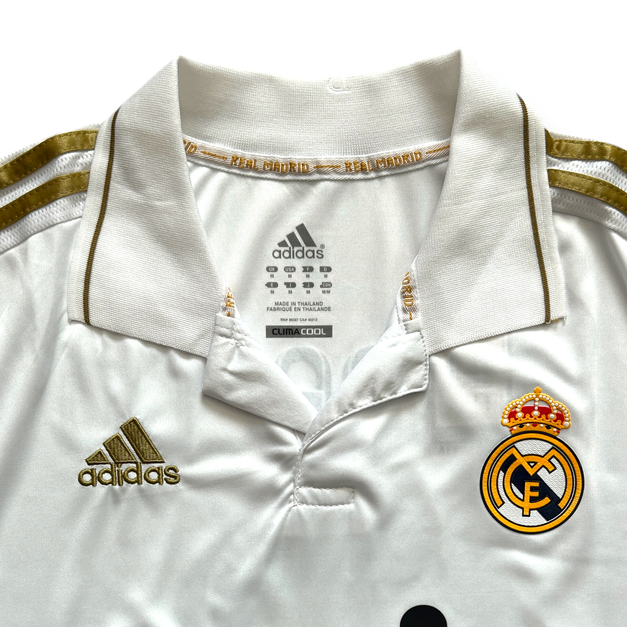 Real Madrid 2011-12 Home Jersey Cristiano Ronaldo #7 Adidas Gold