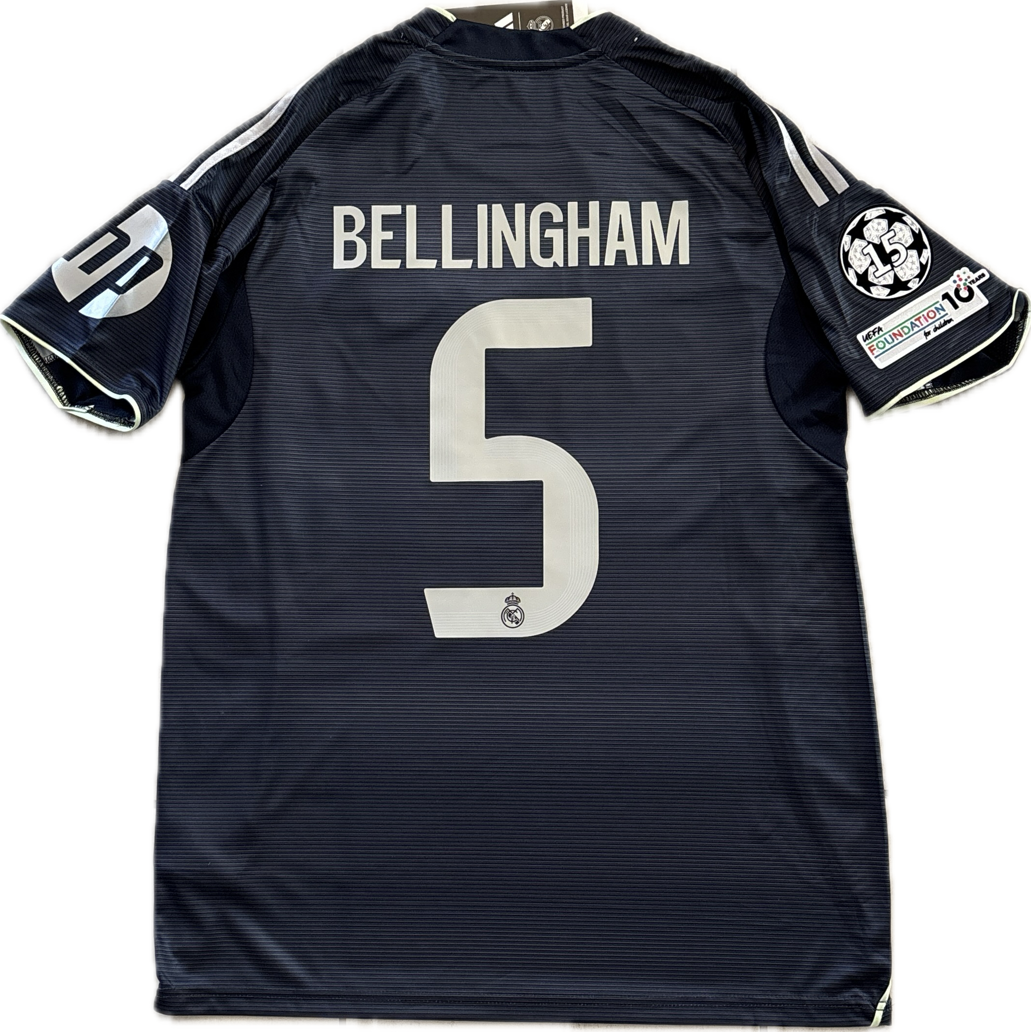 Bellingham #5 Real Madrid 2025-26 Adidas Away Jersey with